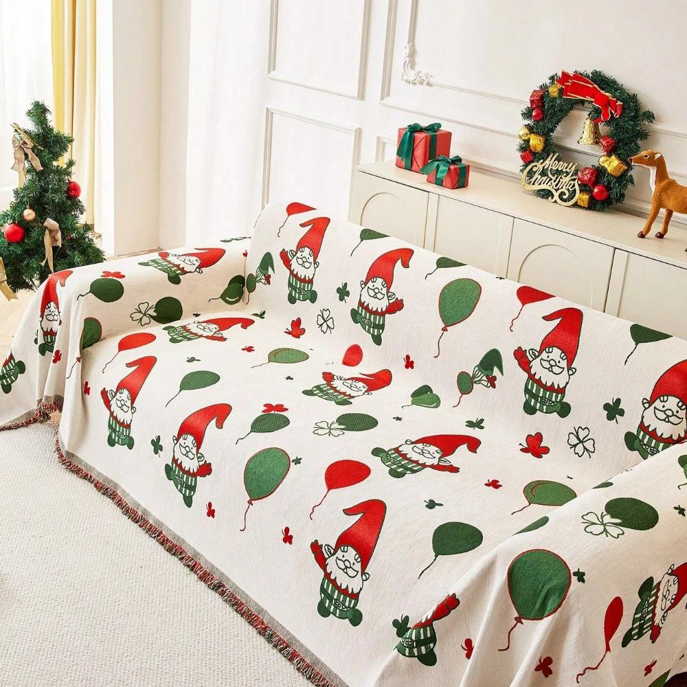 Fröhliche Gnom Weihnachtssofaüberwurf
