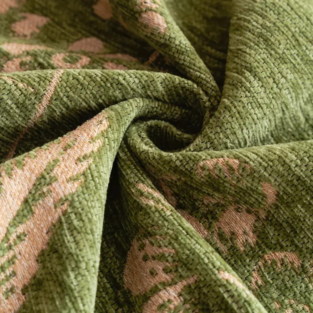 Blätter Floral Chenille Sofaüberwurf