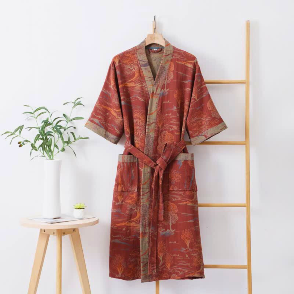 Sanfte Brise Baumwoll-Gaze Robe