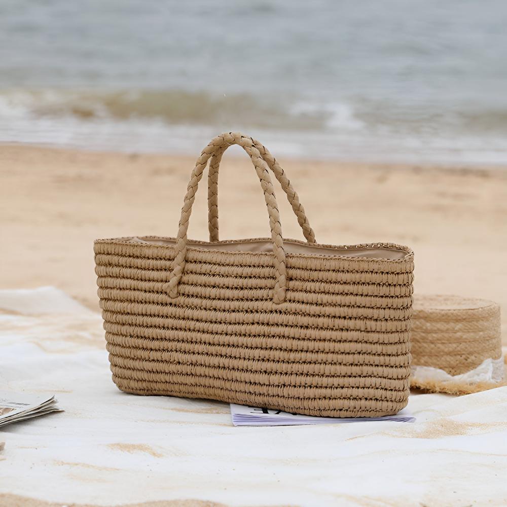 Gewebte Strohtasche