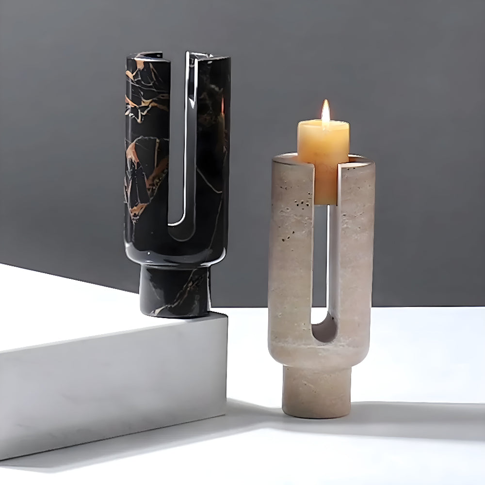 Eclipse Marmor Kerzenhalter