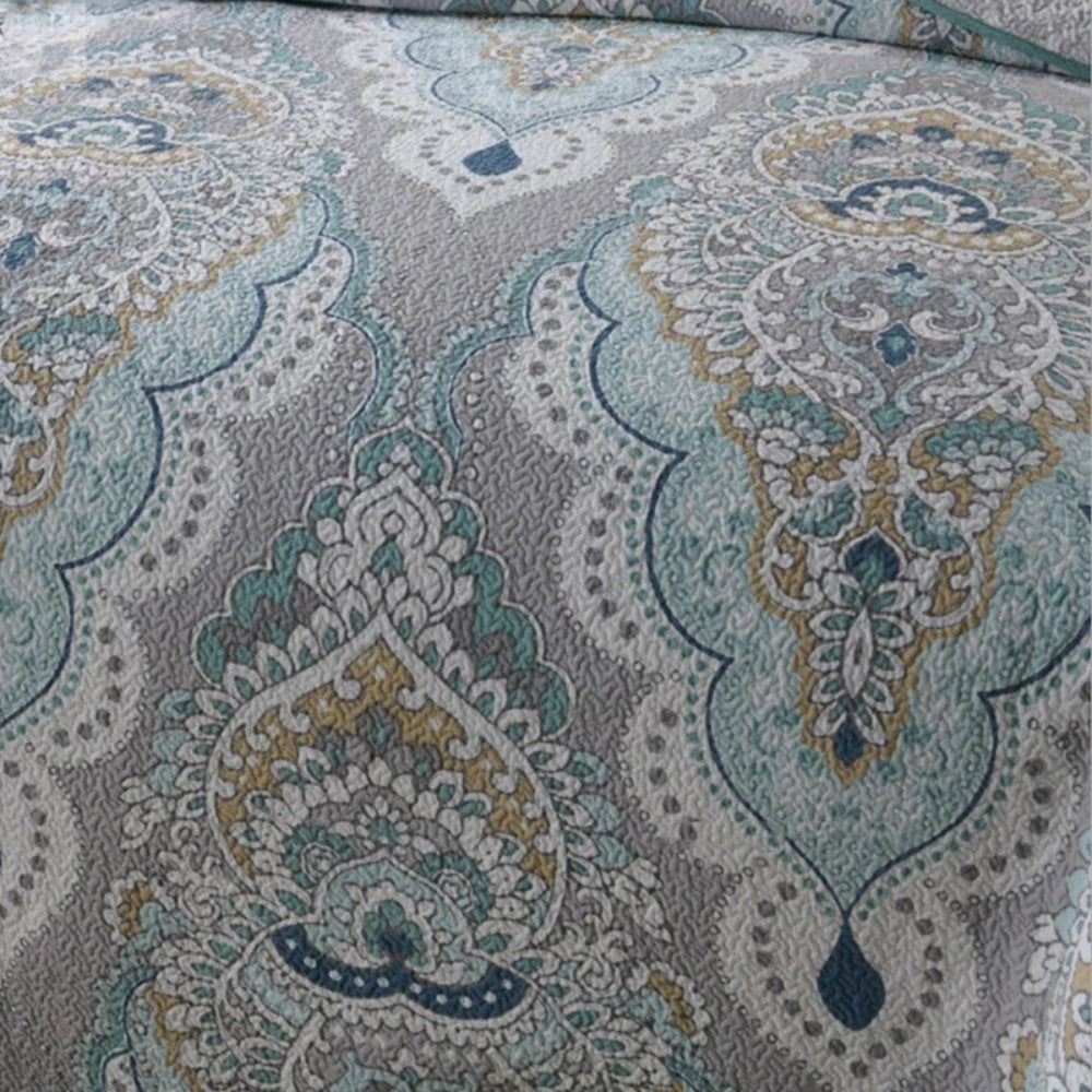Paisley Aqua Teal Bettüberwurf-Set