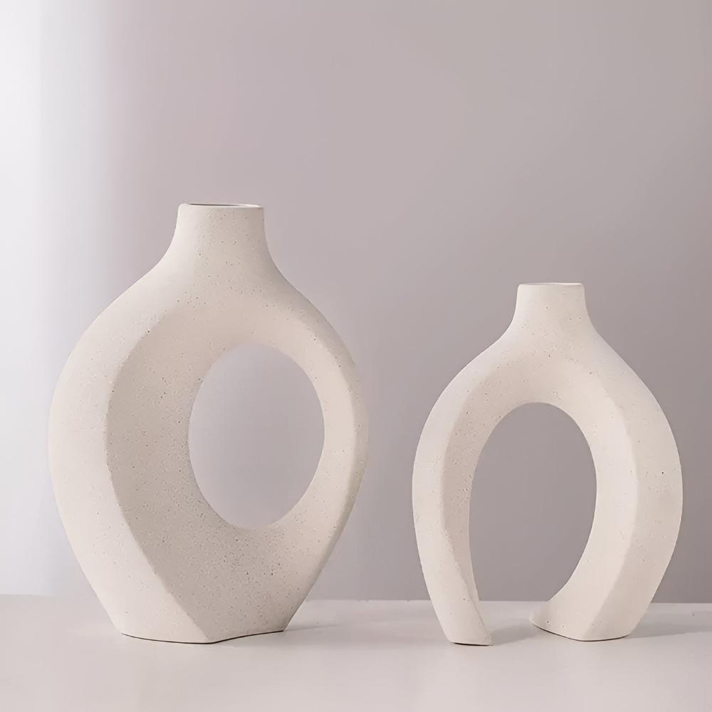 Unity Vase Duo | Modernes Abstract Keramik