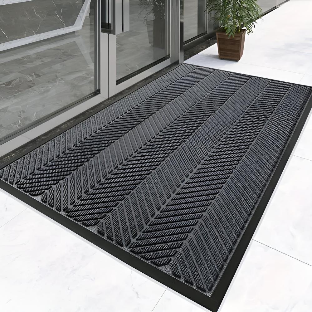 Chevron Ridges Rutschfeste Fußmatte