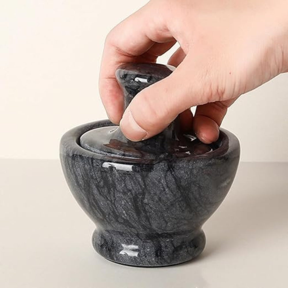 Marmor Mörser & Stößel Gewürzmühle