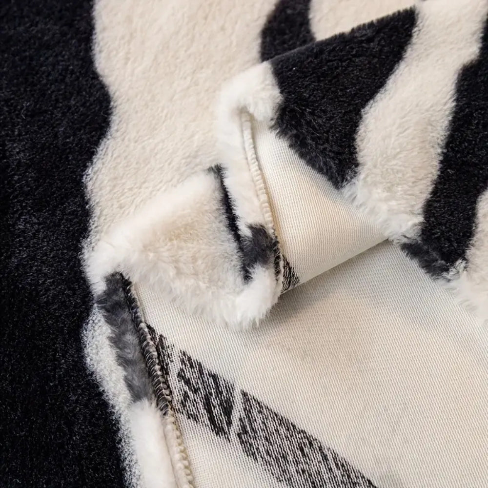 Wild Stripes Zebra Fleece Sofaüberzug