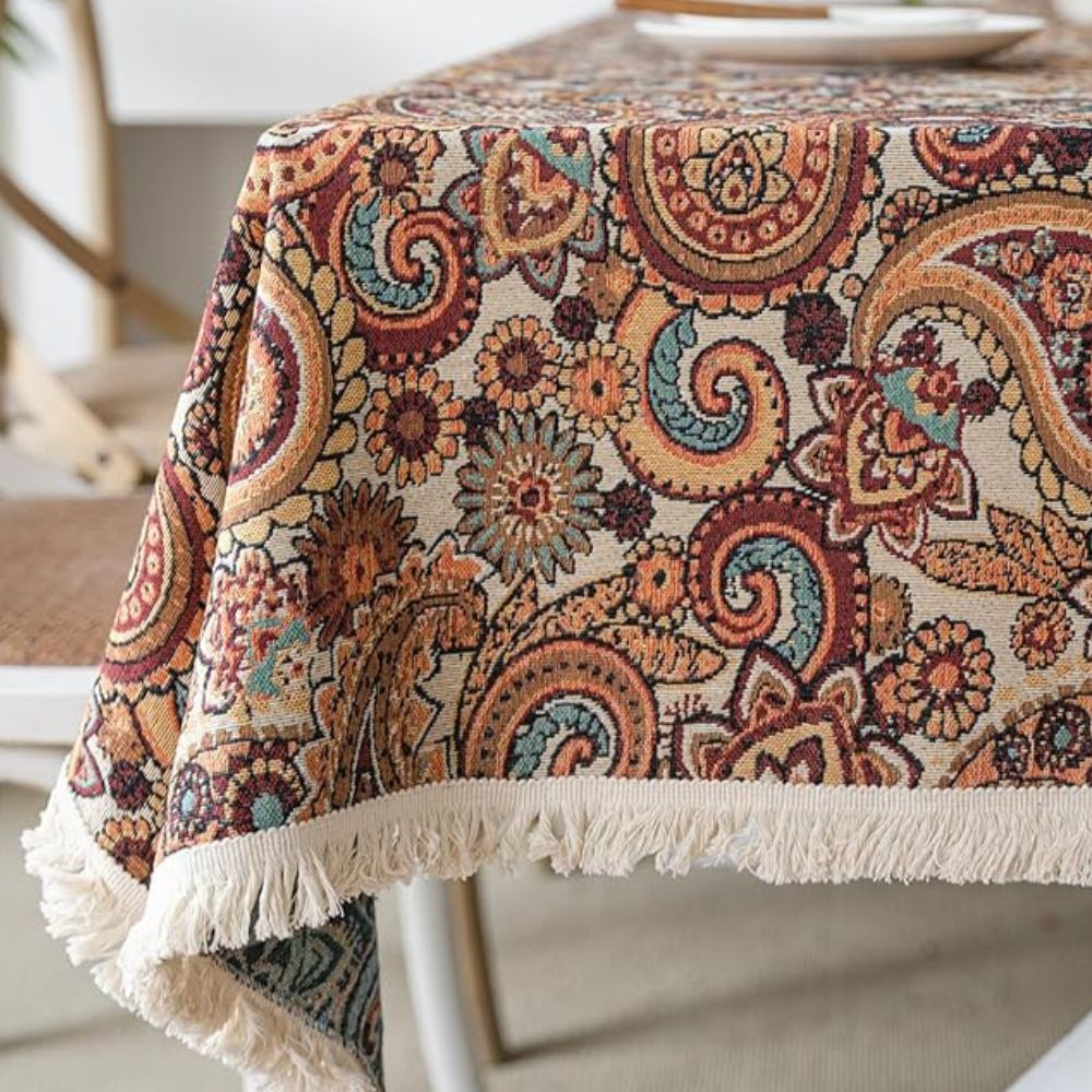 Amber Paisley Quast-Tischdecke