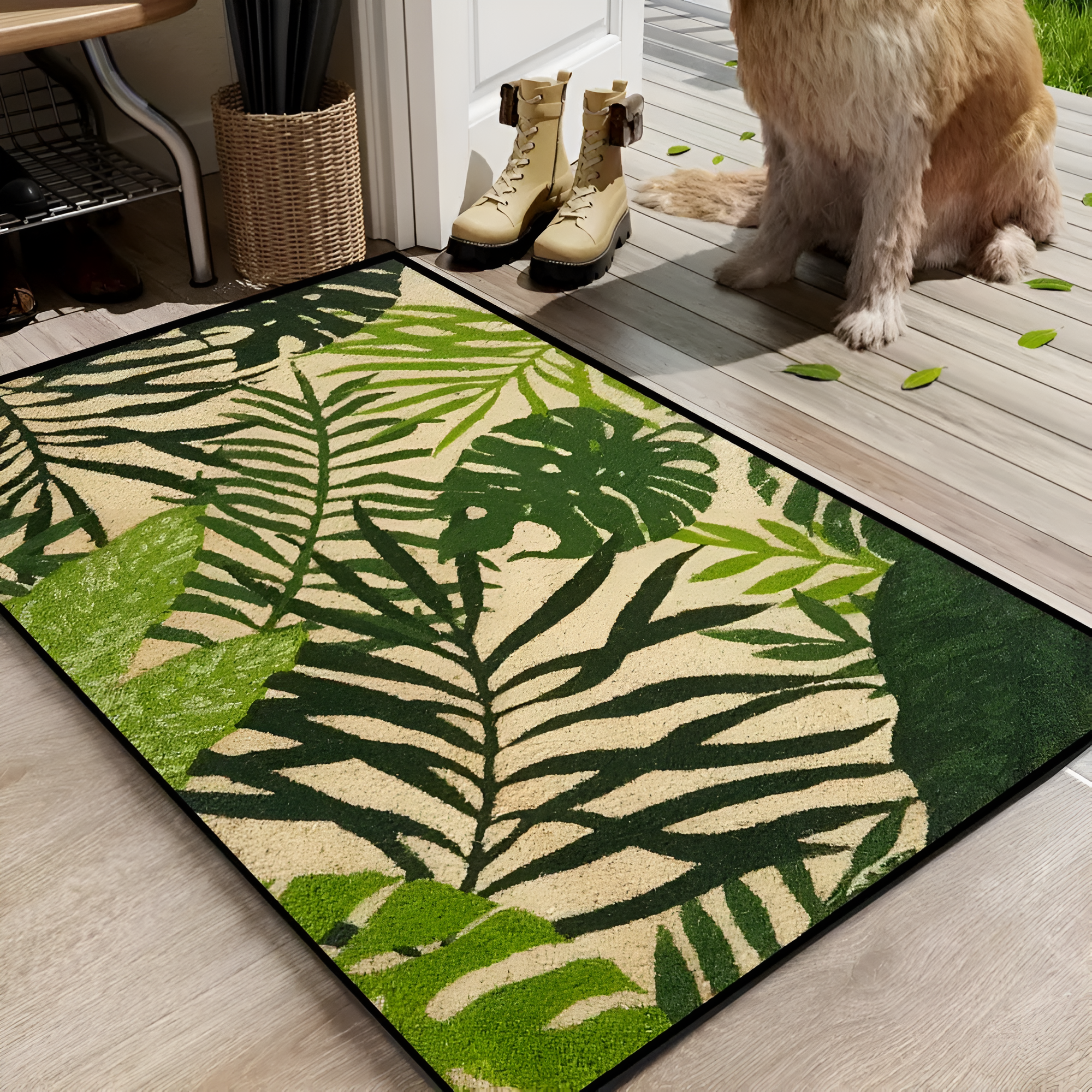 Monstera Rutschfeste Fußmatte