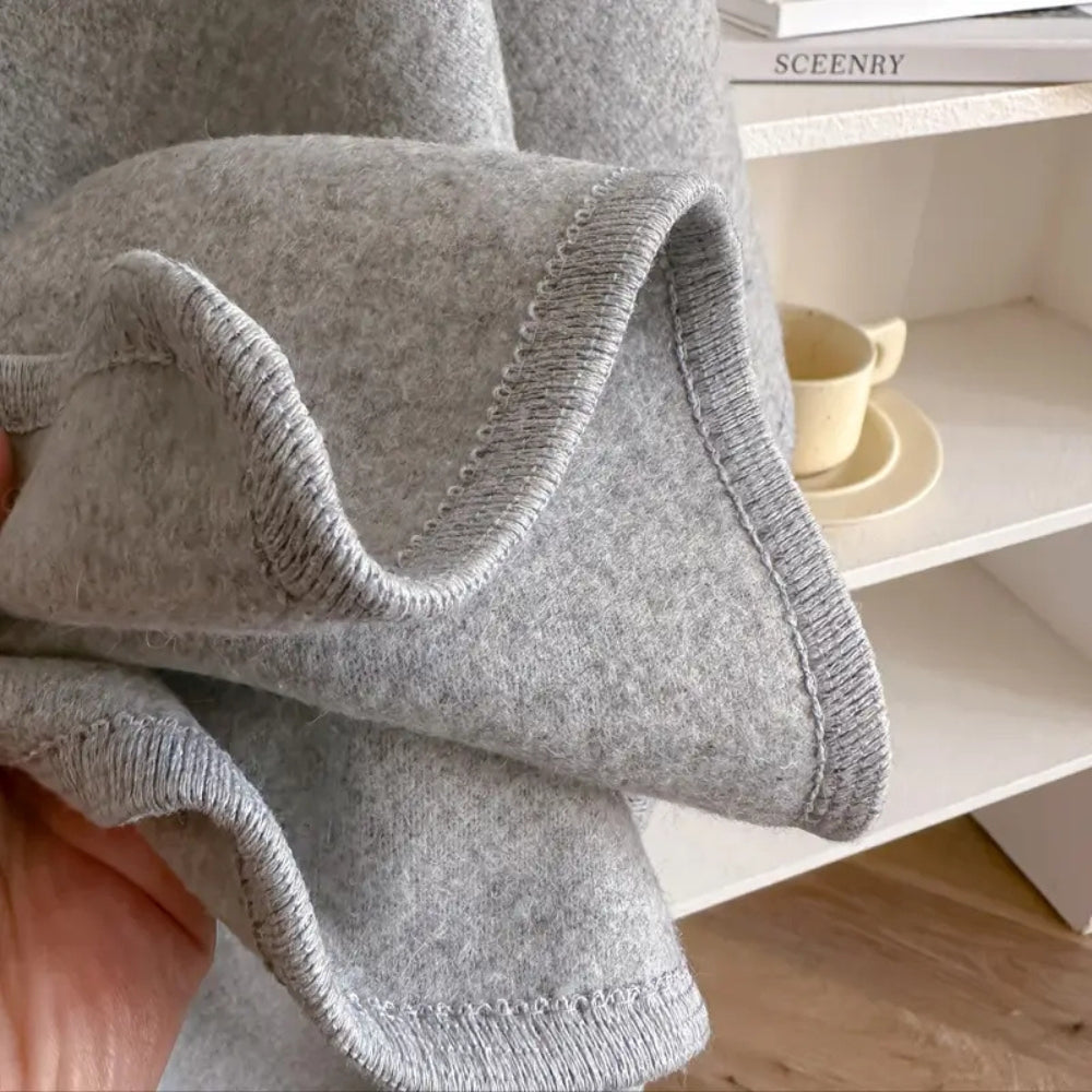 Luxuriöser winddichter Poncho-Schal-Mantel