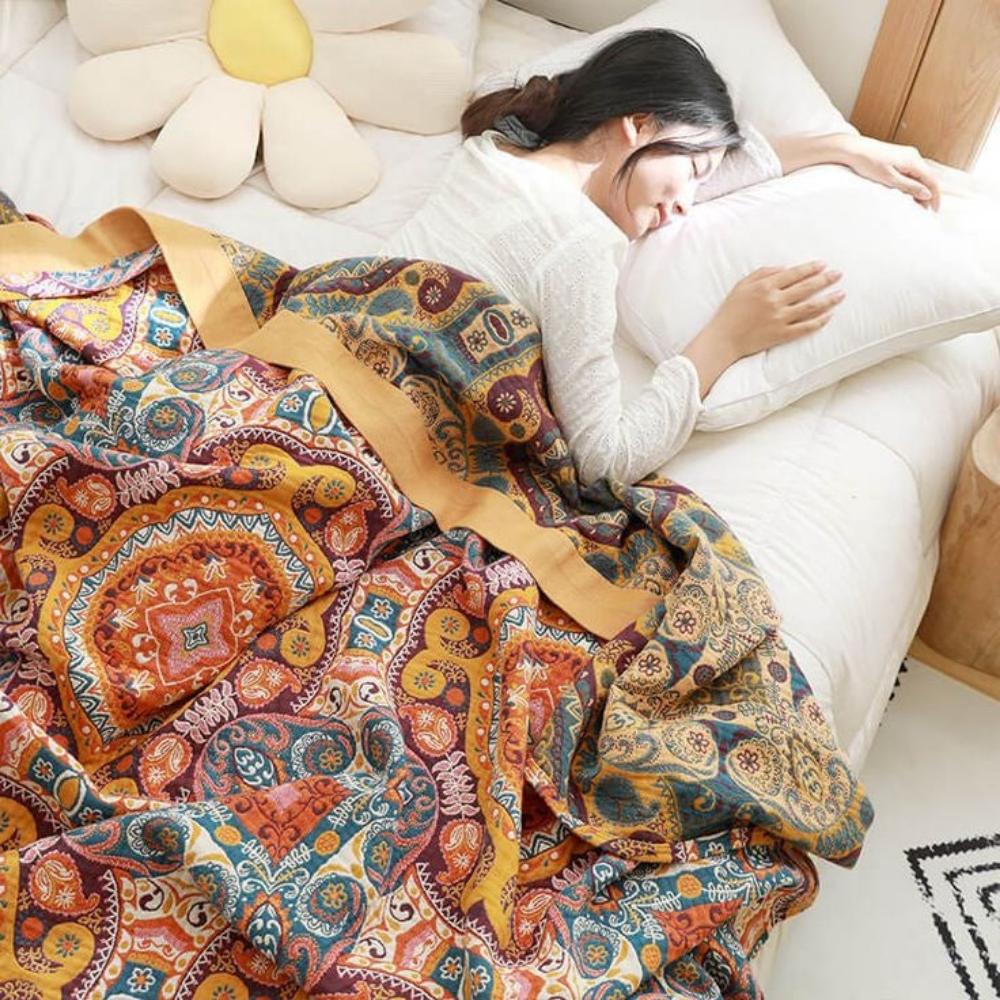 Sonnenaufgang Boho Wendedecke