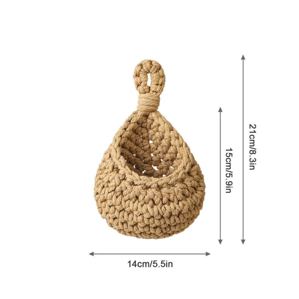 Handgefertigter Boho Hängkorb