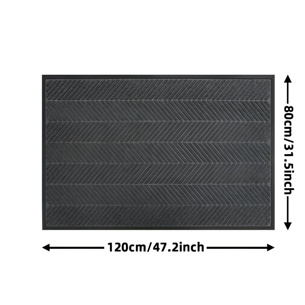 Chevron Ridges Rutschfeste Fußmatte