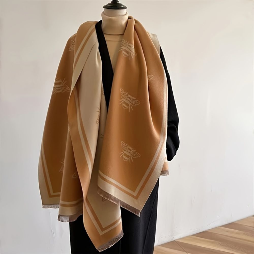 Nuvia Bienenmuster Winter-Schal