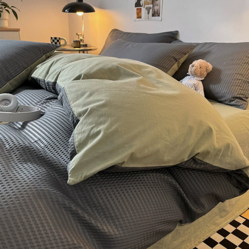 Beaumont Ultra-Soft Waffle Bettwäsche Set | 3-teiliges Set