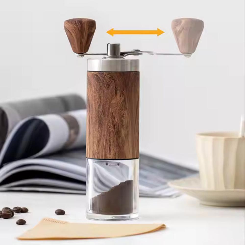 Holzmechanische Kaffeemühle
