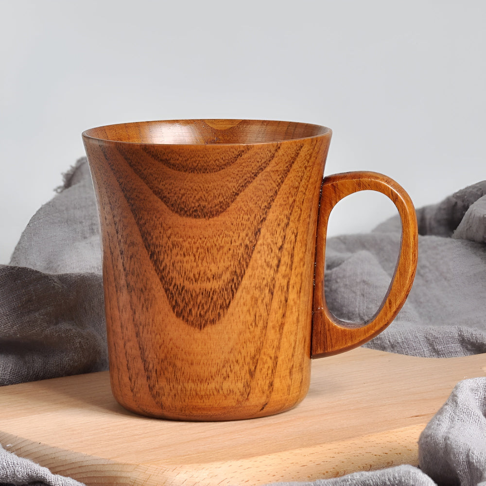 Rustikale Japanische Stil Holzbecher