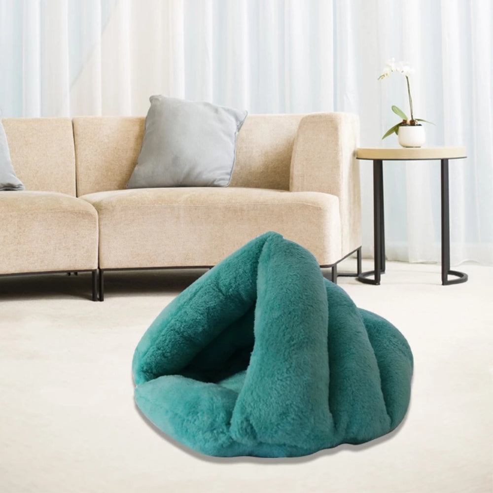 Polar-Fleece Haustier-Höhlenbett