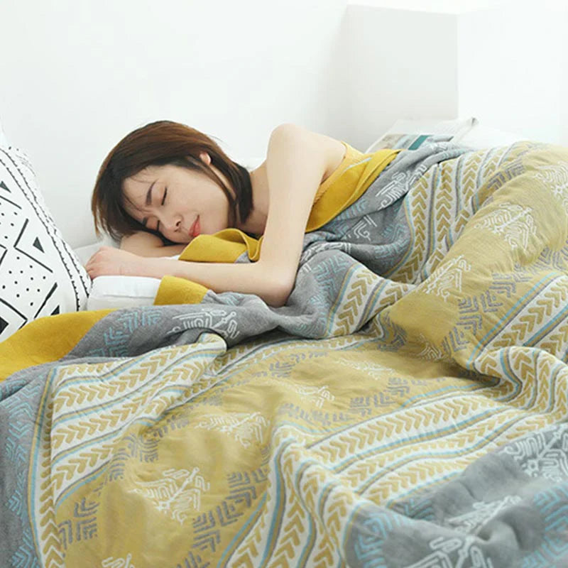 Wheatfield Dreams Wendeblanket aus Baumwolle
