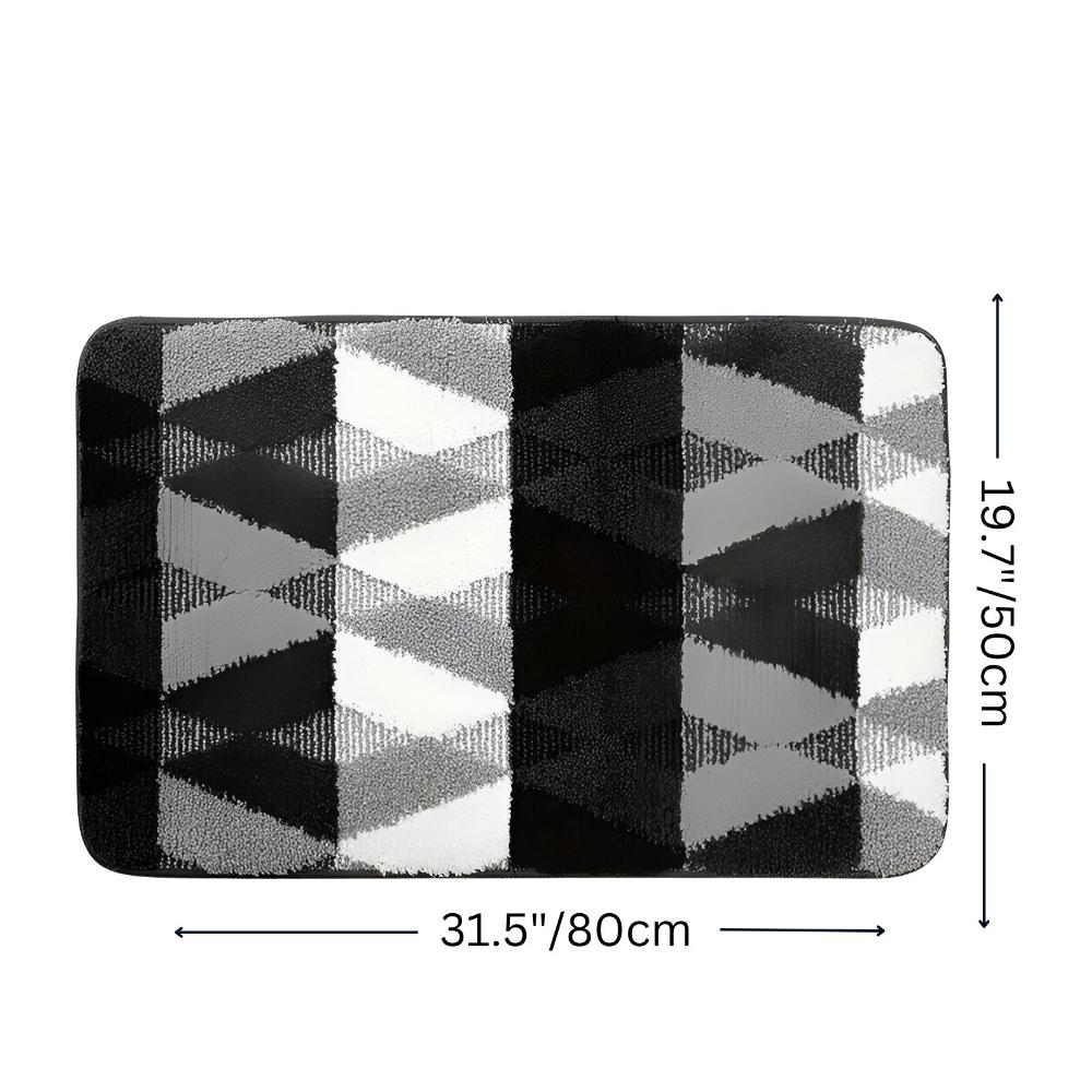 Weicher Mikrofaser Anti-Rutsch Geometrischer Teppich