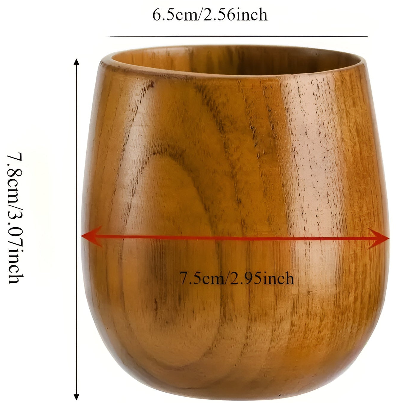 Handgefertigte Holz-Tasse für Tee
