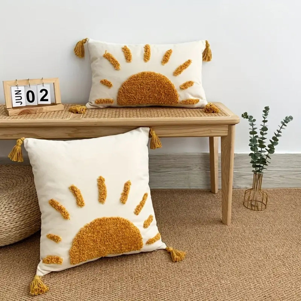 Sonnenaufgang Glück Boho Kissenbezug