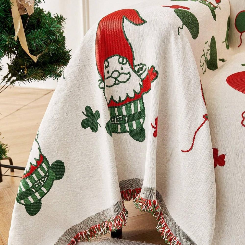 Fröhliche Gnom Weihnachtssofaüberwurf