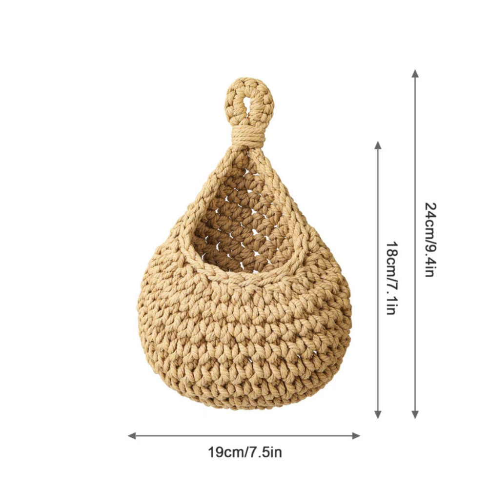 Handgefertigter Boho Hängkorb
