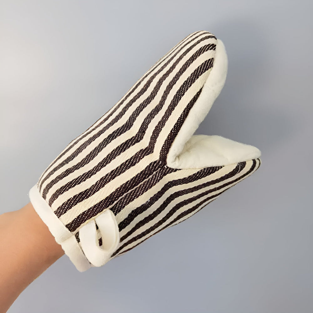 Gestreifte Hitzebeständige Küchenhandschuhe