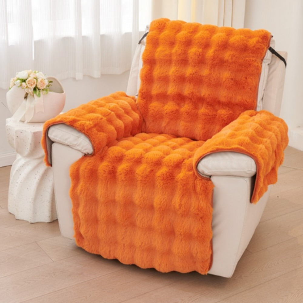 Faux-Fell Recliner Sofabezug