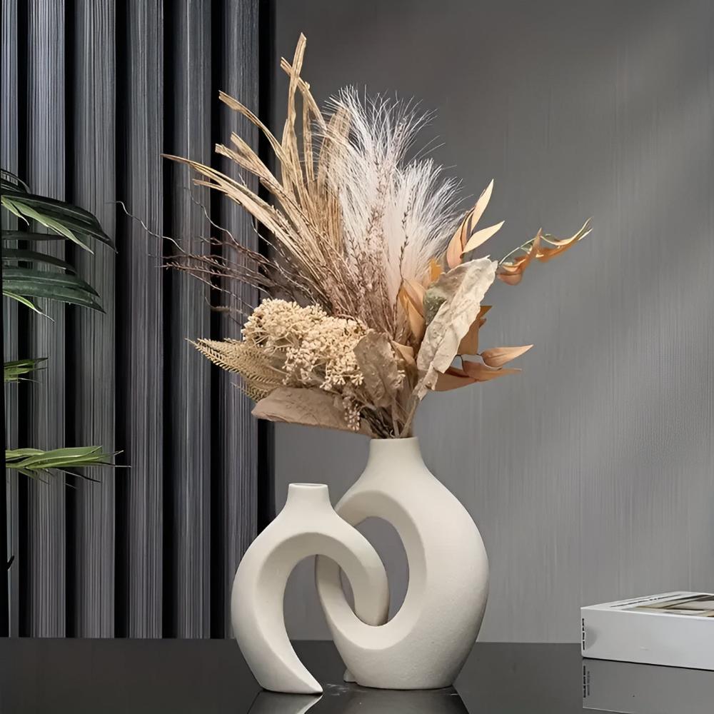 Unity Vase Duo | Modernes Abstract Keramik