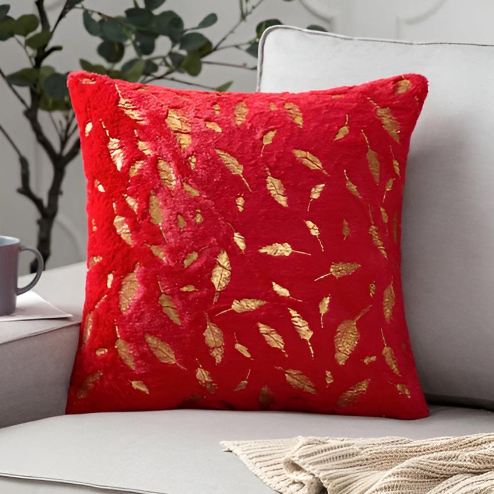 Goldene Blatt Samt Kissenbezüge