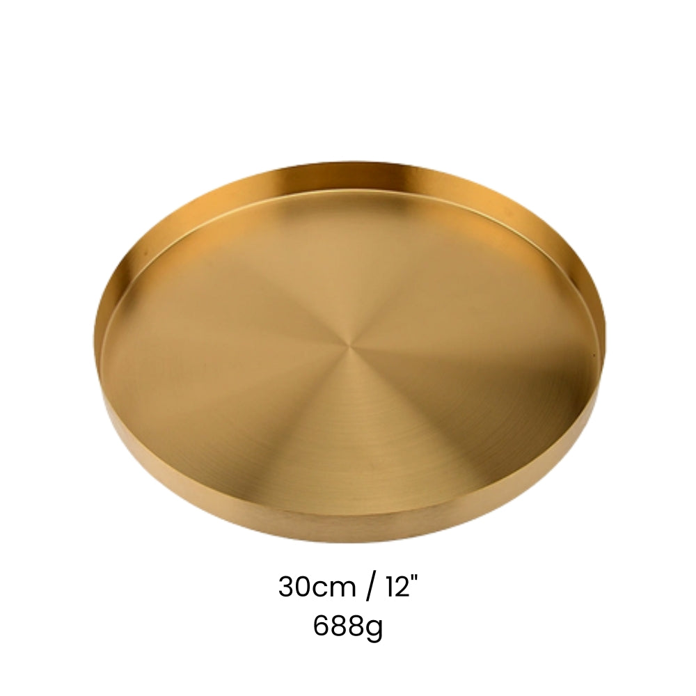 Goldenes Edelstahl Tablett