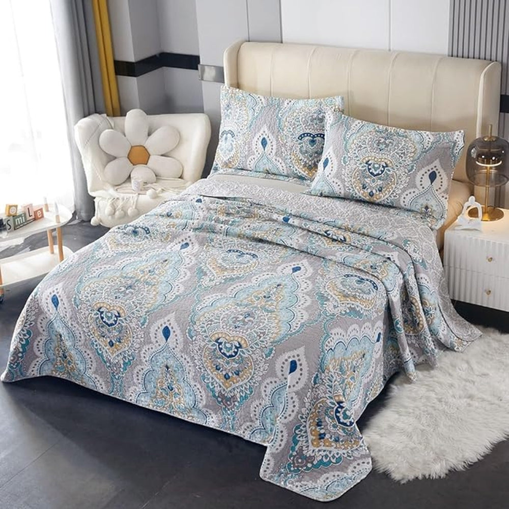 Paisley Aqua Teal Bettüberwurf-Set