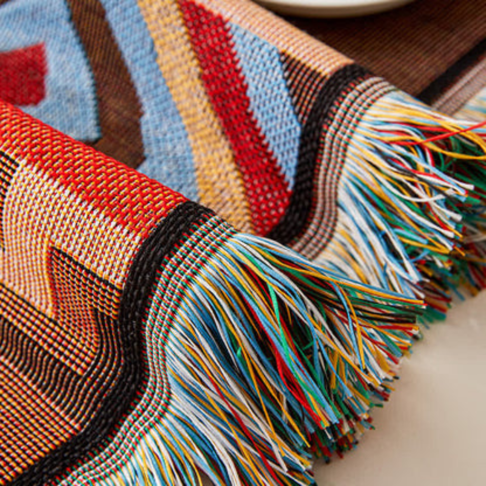 Boho Geometrische Schönheit Sofaüberwurf