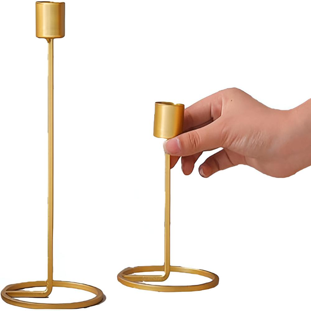 Goldene Romantische Kerzenhalter