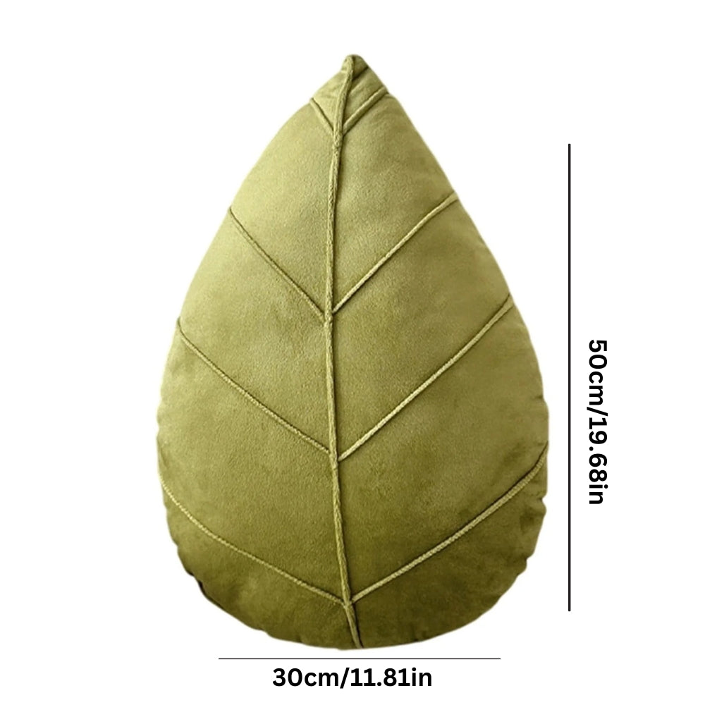 Blattförmiges Kissen "Verdant Flourish"