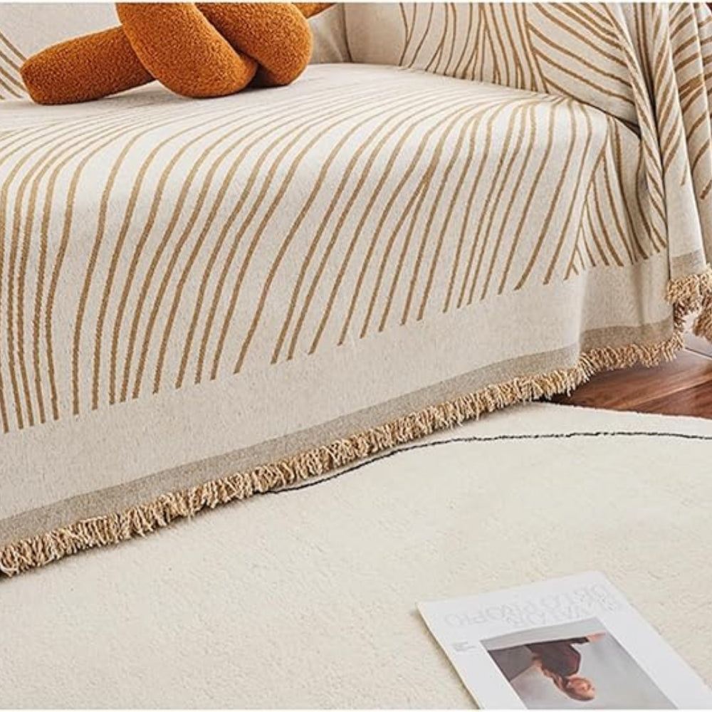 Calista Wave Chenille Sofaüberwurf