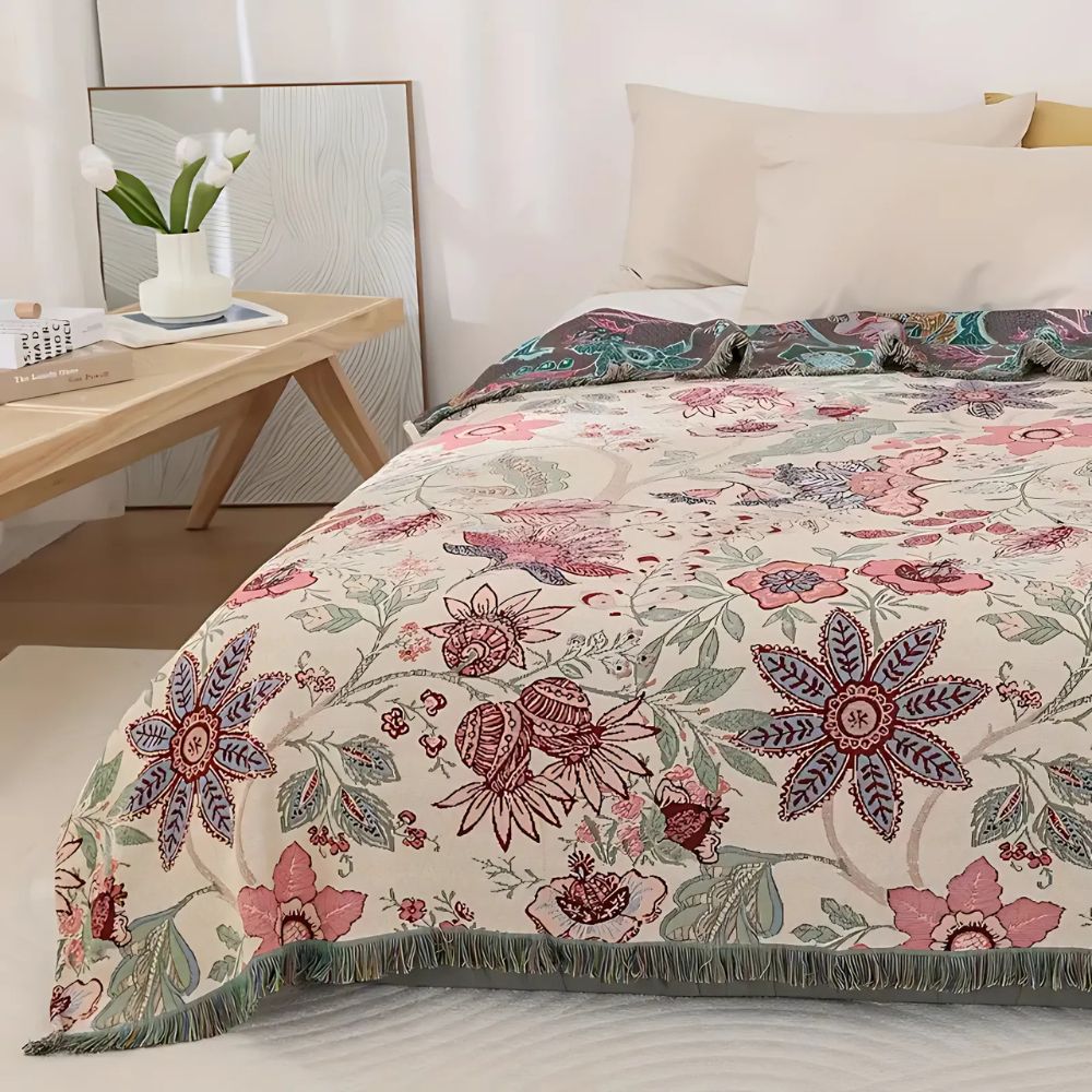 Blossom Weave Flora Quasten-Decke