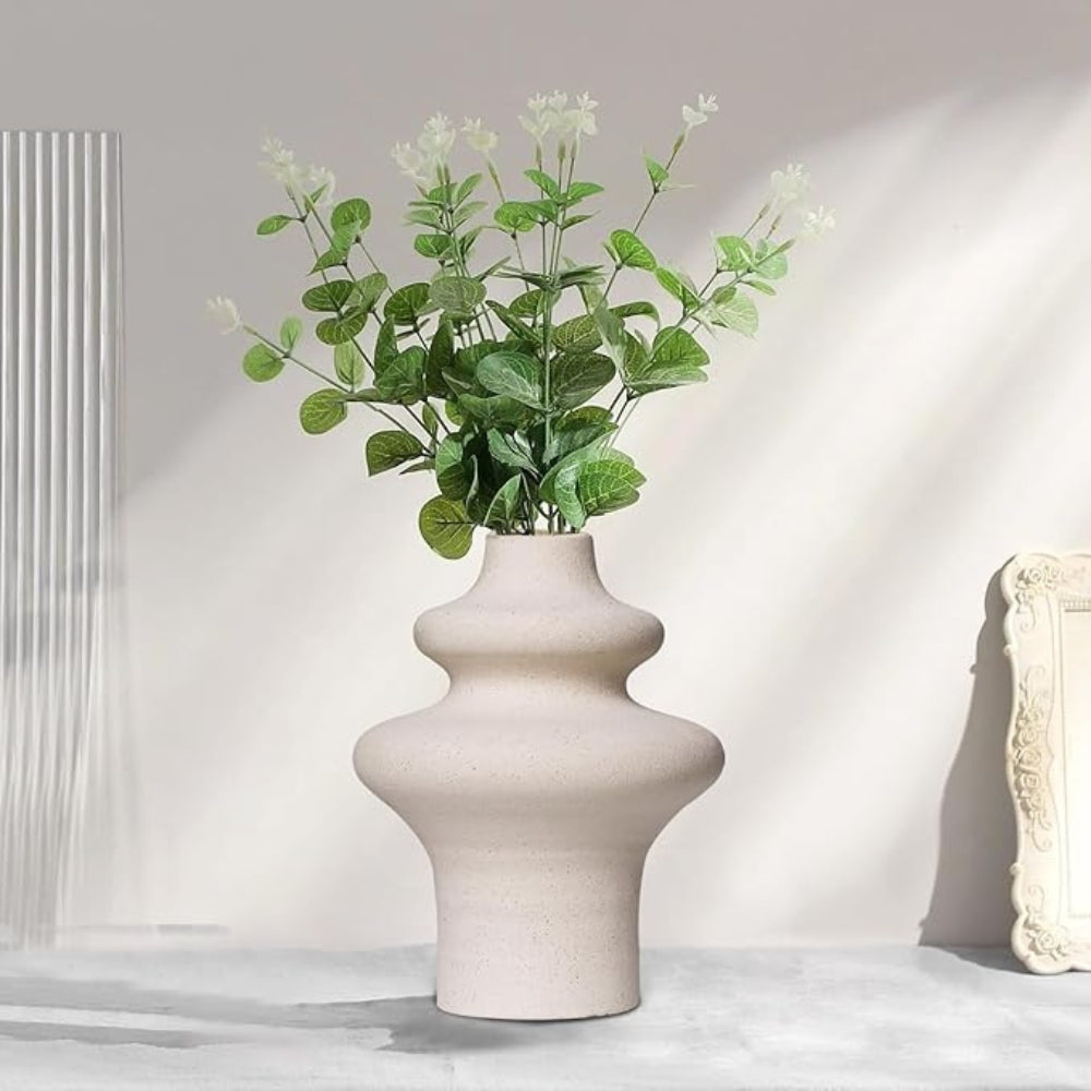 Nordic Beige Keramik Blumen Vase