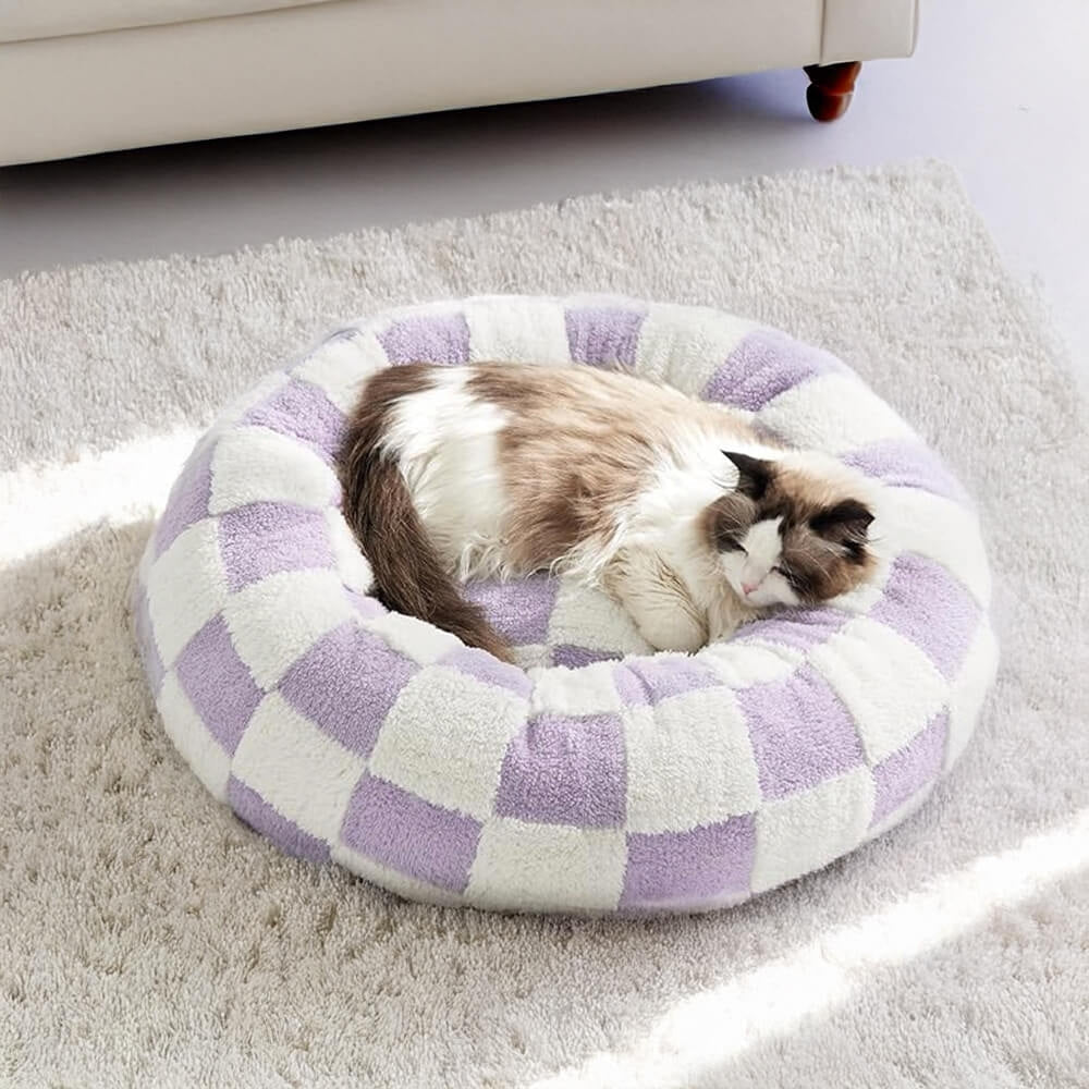 Snuggle Floral Checkerboard Haustierbett