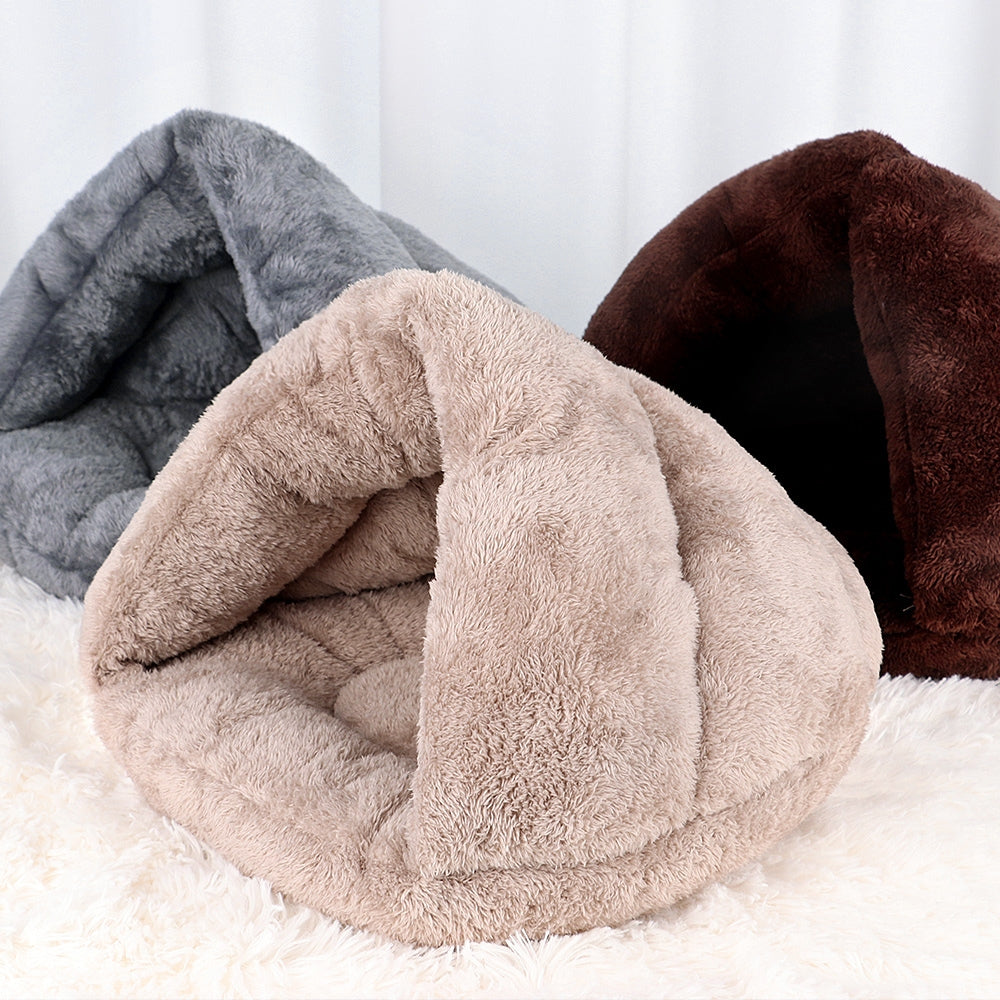Polar-Fleece Haustier-Höhlenbett