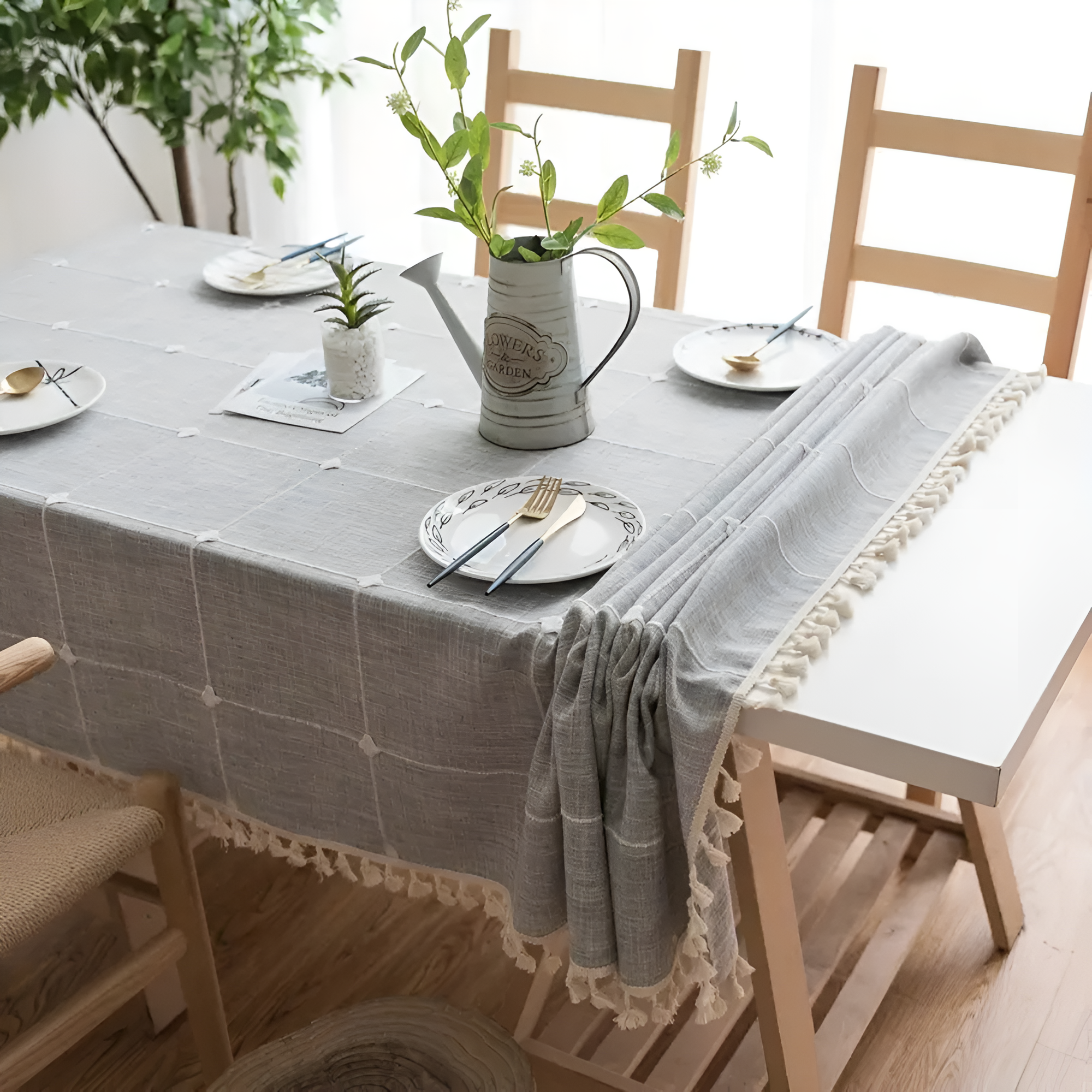 Pastorale Karomuster Tischdecke