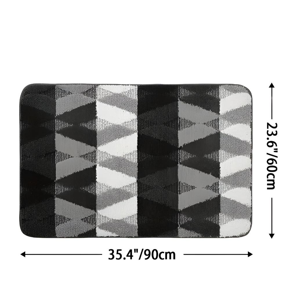 Weicher Mikrofaser Anti-Rutsch Geometrischer Teppich
