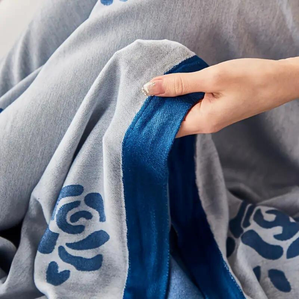 Bamboo Fiber Rose Kühlende Decke