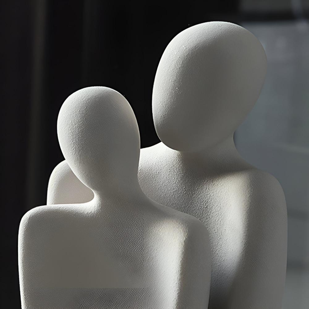 Romantisches Paar Keramikskulptur