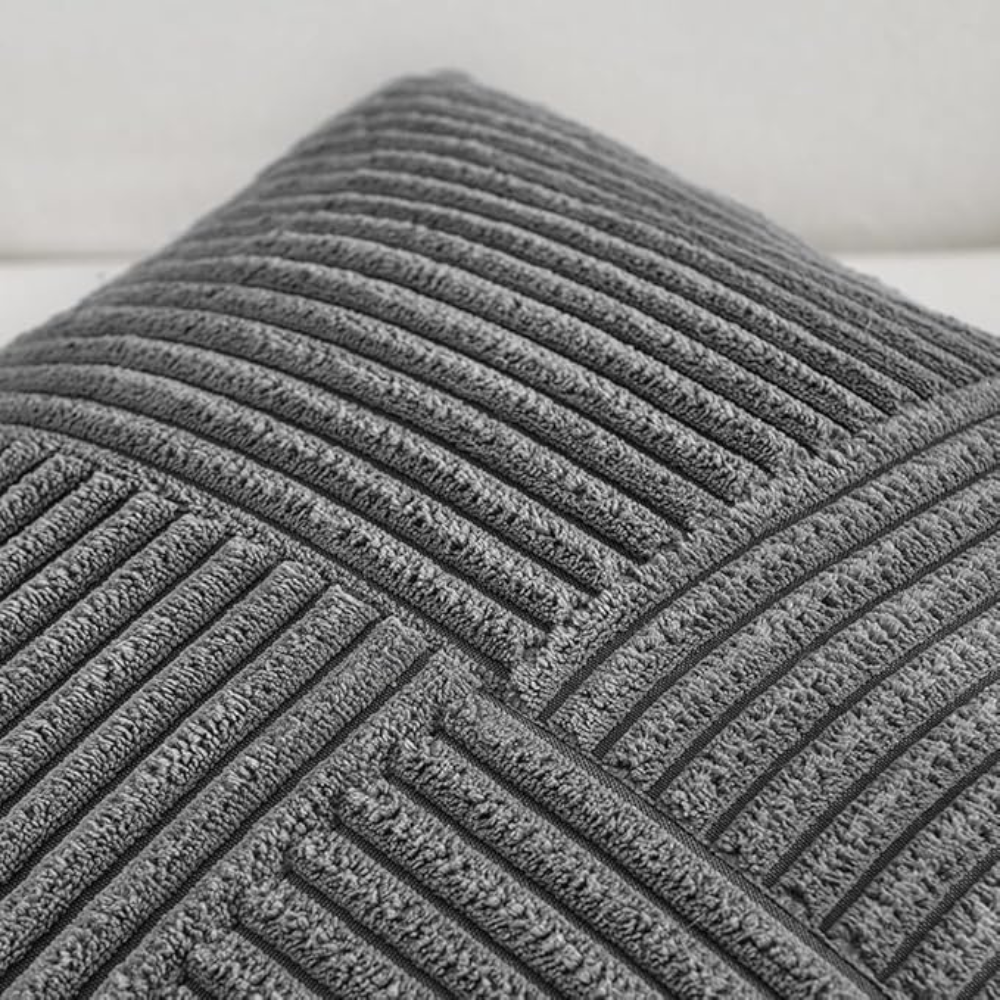 Rustikale Corduroy Kissenhülle