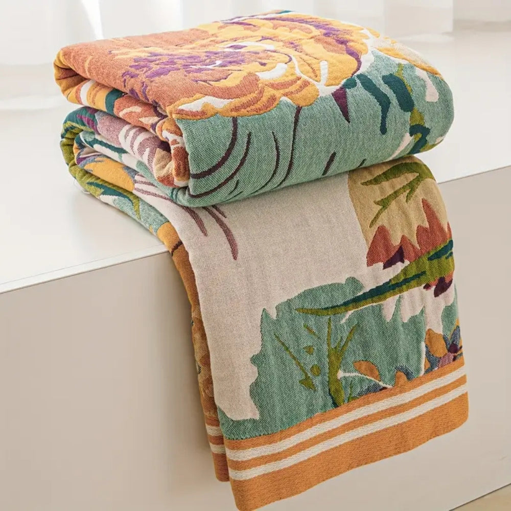 Sienna Florales Baumwoll-Bloom-Decke