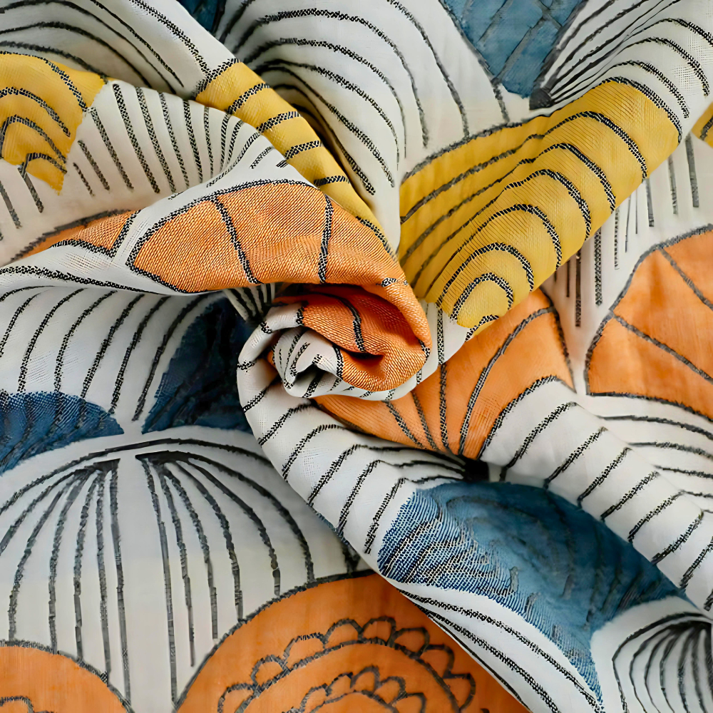 Muschel-Druck Jacquard Baumwoll-Badetuch
