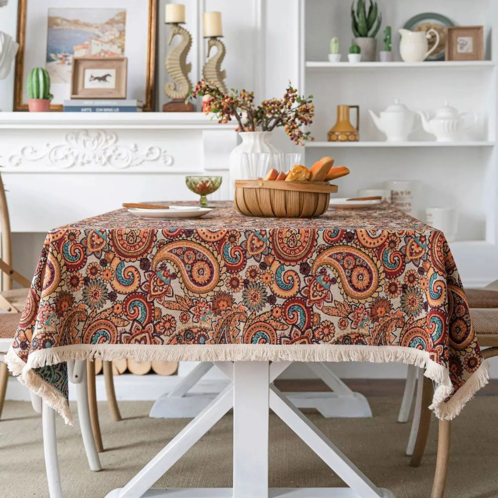 Amber Paisley Quast-Tischdecke