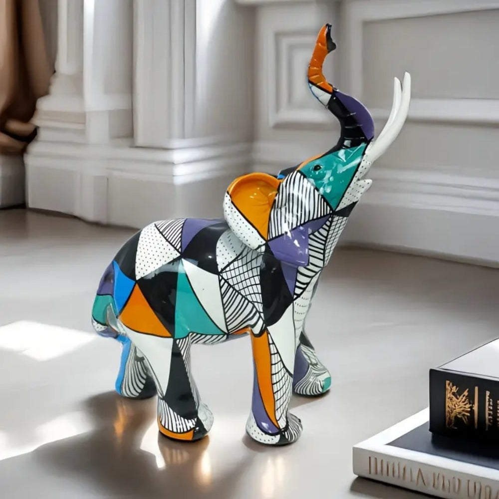Luxuriöse abstrakte Elefantenfigur